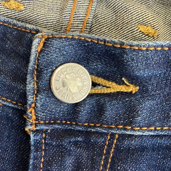 Lucky‎ Brand Lola Boot Cut Jeans Women 6/28 Blue Dark Wash Flare Low Rise Y2K - Picture 6 of 14